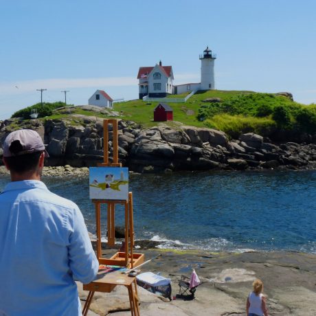 painting lighthouse